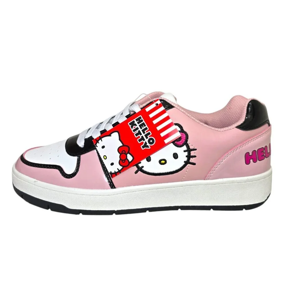 Hello Kitty Sanrio Casual Sport Court Sneakers Women's Size 10 Shoes Pink - Picture 1 of 12